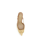 Valentino Garavani Beige Calf Leather Bos Taurus High Heel Pumps