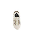Moncler White Calf Leather Bos Taurus Athletic Sneakers
