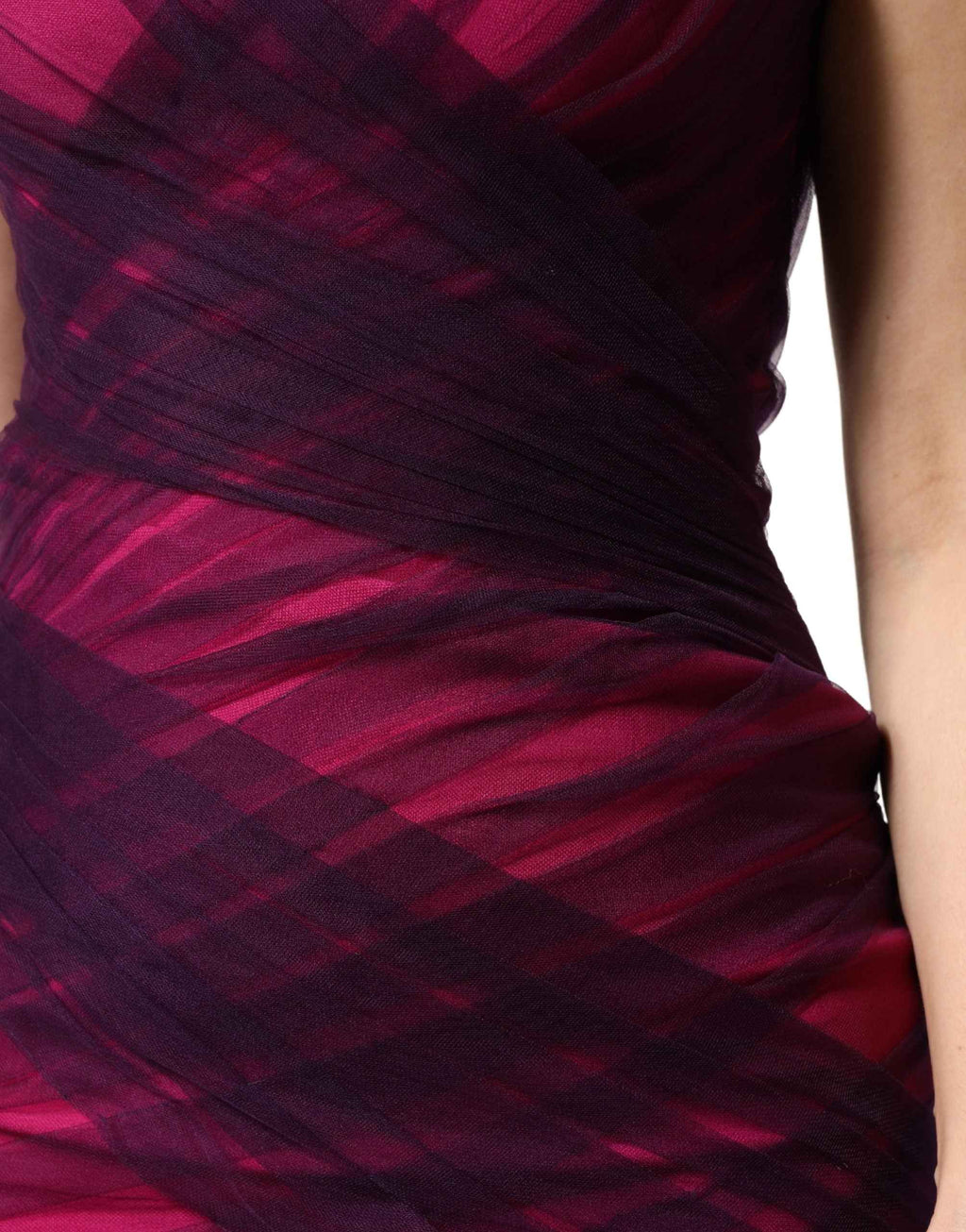 Dolce & Gabbana Pink Black Strapless Sheath Mermaid  Dress