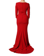 Dolce & Gabbana Red Viscose Sheath Bodycon Mermaid Dress