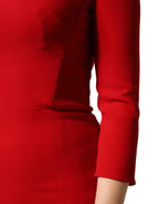 Dolce & Gabbana Red Viscose Sheath Bodycon Mermaid Dress