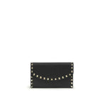 Valentino Garavani Black Calf Leather Bos Taurus Wallet
