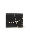 Valentino Garavani Black Calf Leather Bos Taurus Wallet