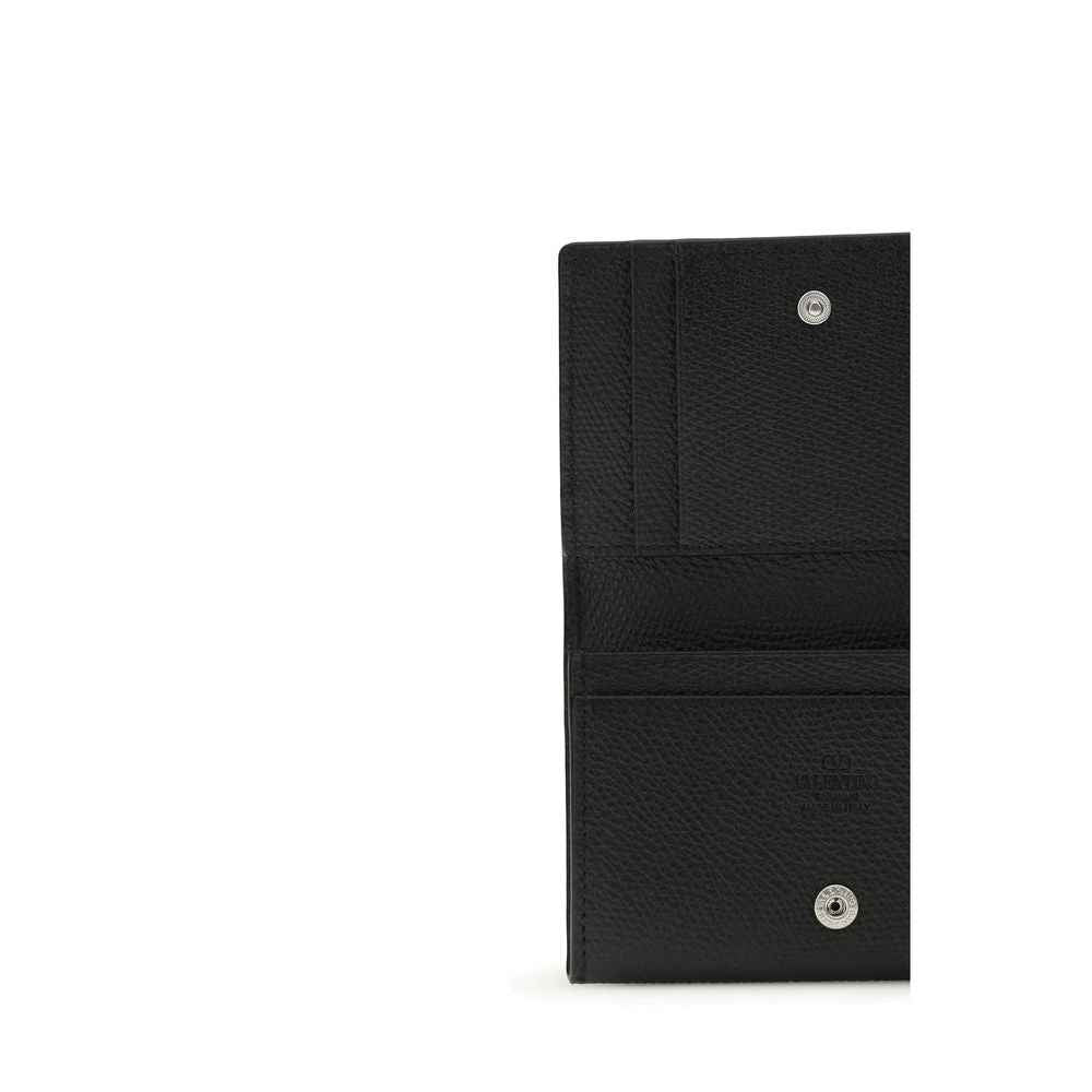 Valentino Garavani Black Calf Leather Bos Taurus Wallet