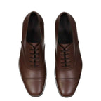 Salvatore Ferragamo Brown Leather Oxfords And Derbies