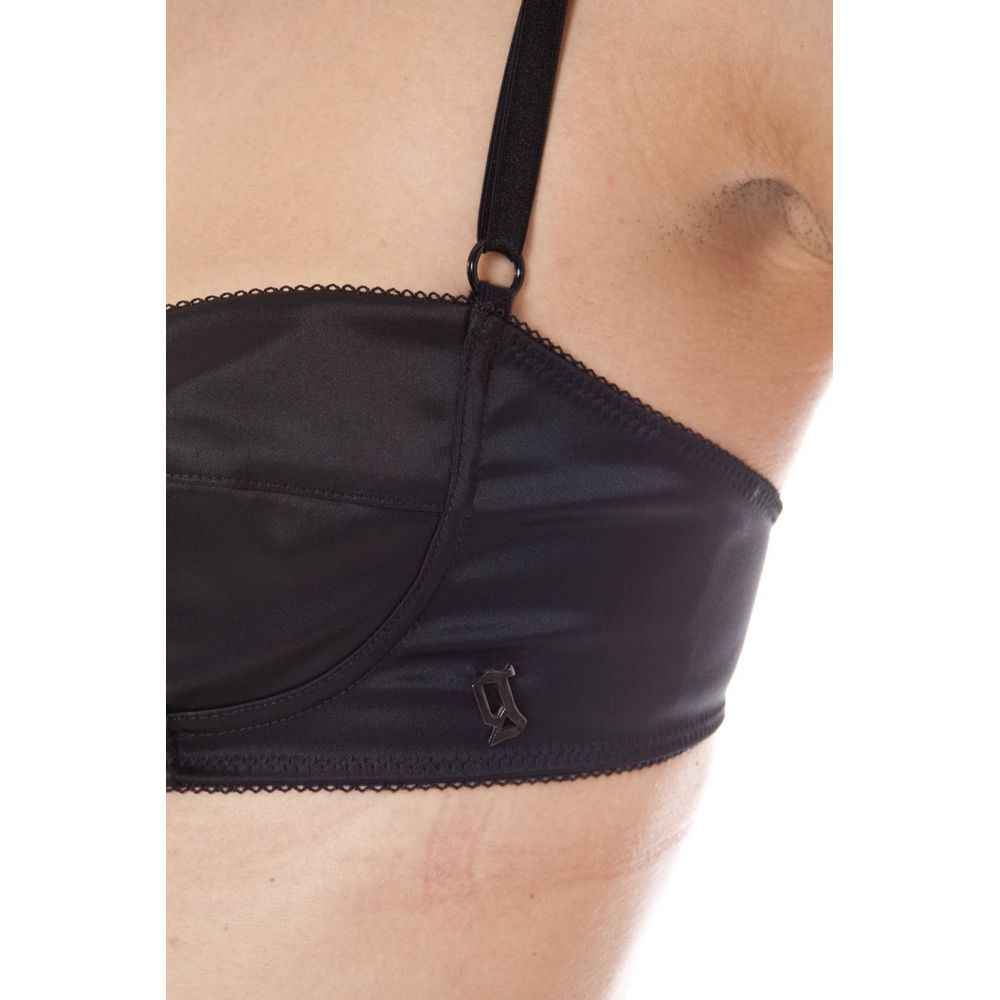 John Galliano Nero Acetato Women Bra