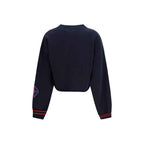 Off-White Blue Cotton Sweatshirt