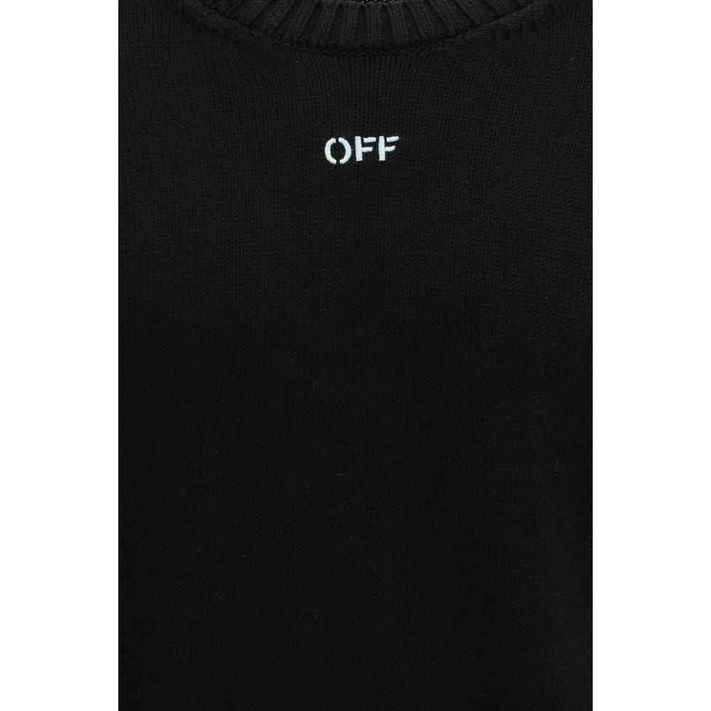 Off-White Black Cotton Sweatshirt
