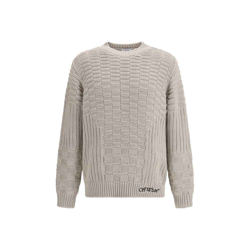 Off-White Beige Cotton Sweatshirt