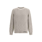 Off-White Beige Cotton Sweatshirt