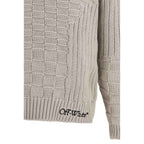 Off-White Beige Cotton Sweatshirt