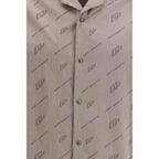 Off-White Beige Viscose Shortsleeve Shirt