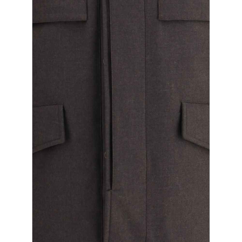 MooRER Brown Fleece Wool Coat