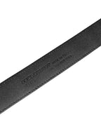 Dolce & Gabbana Men Black Exotic Leather Logo Buckle Belt
