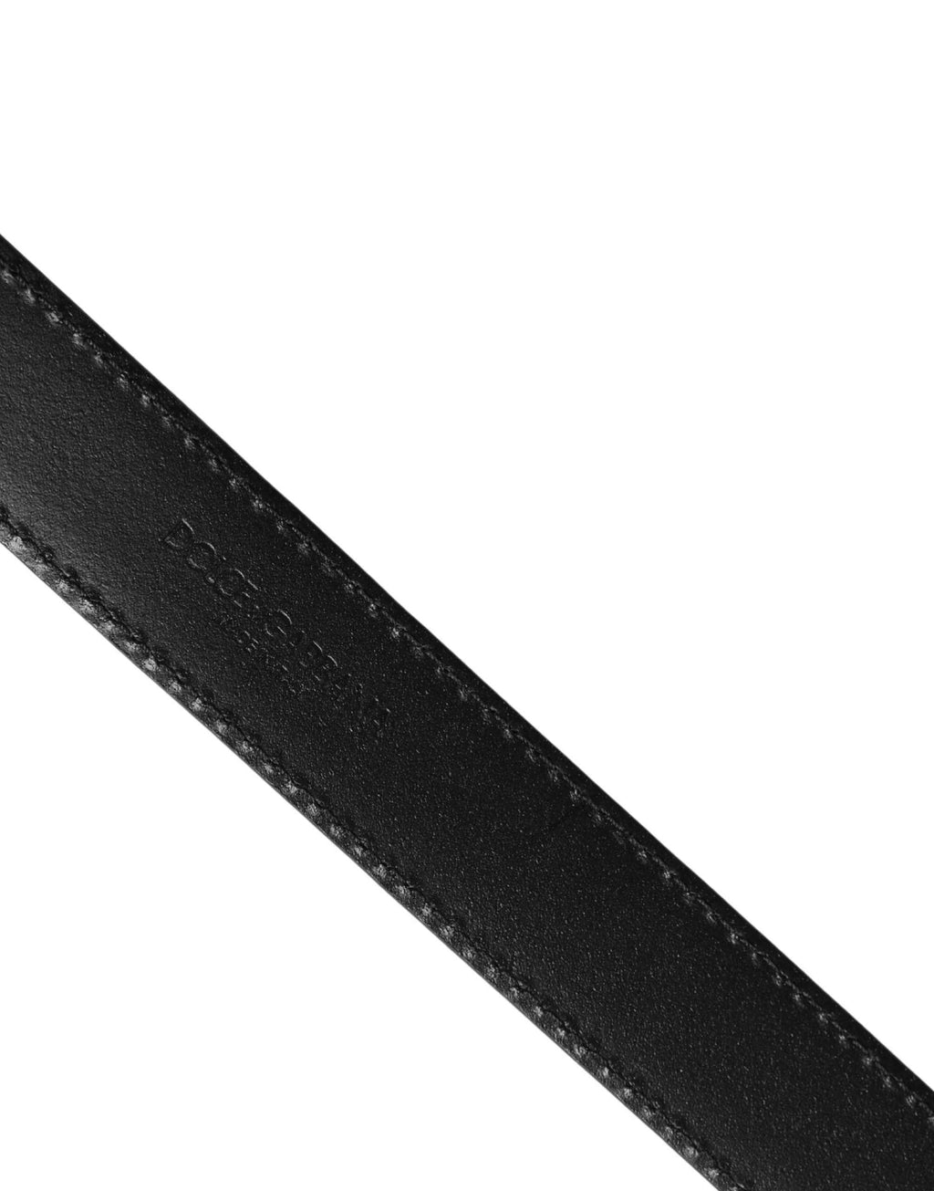 Dolce & Gabbana Men Silver Classic Leather Square Buckle Belt