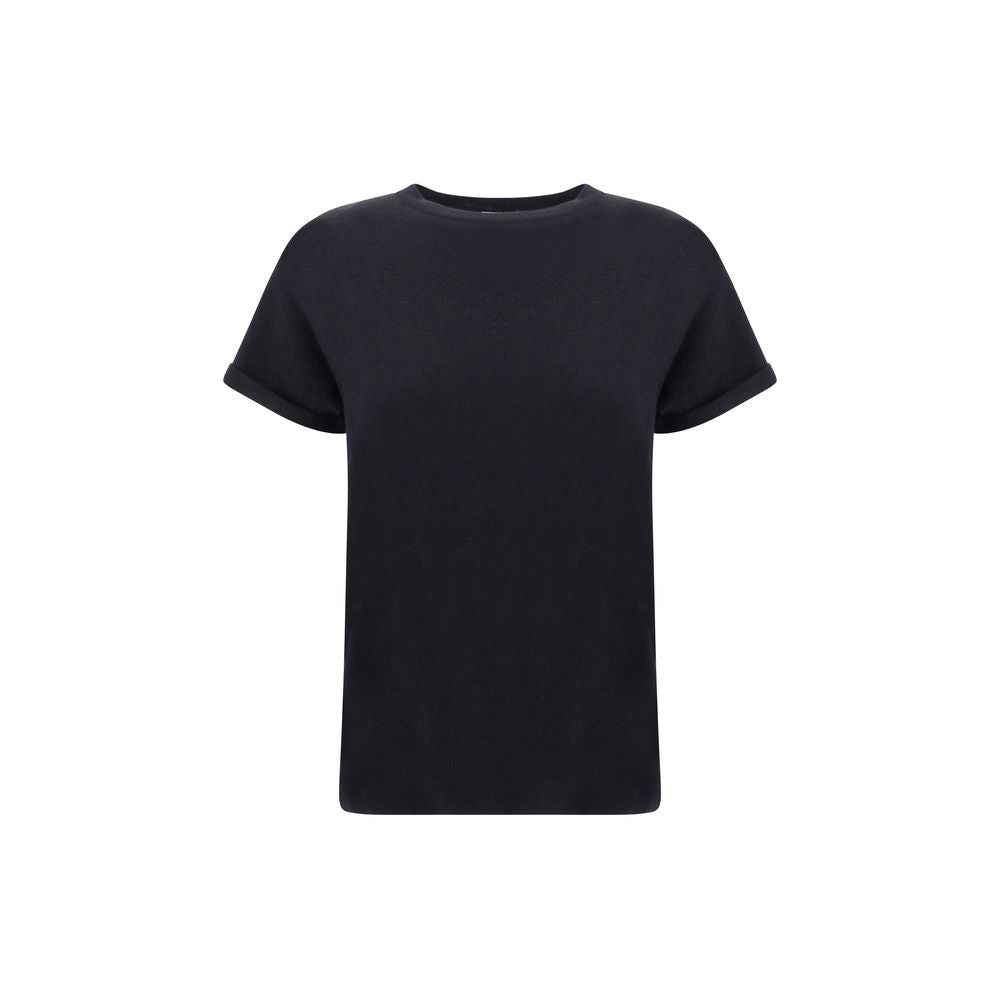 Brunello Cucinelli Black Nylon T-Shirt
