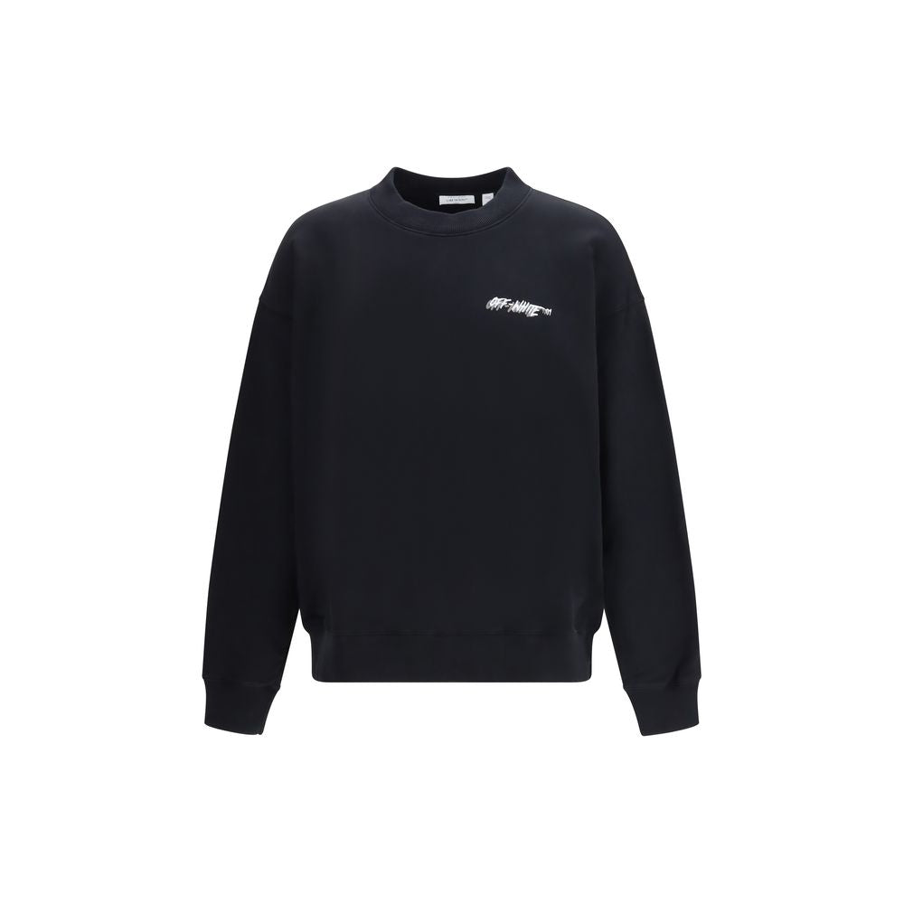 Off-White Black Cotton Sweatshirt