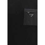 Prada Black Fleece Wool Sweatshirt