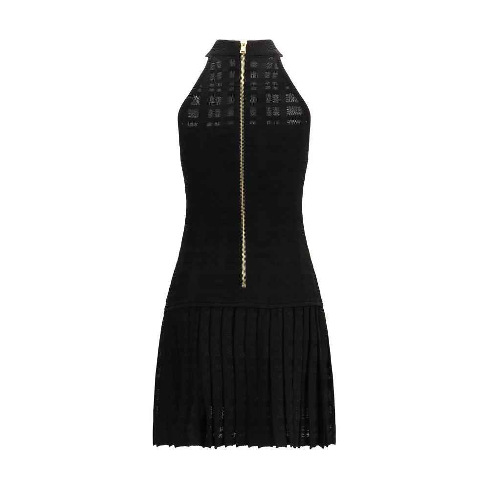 Balmain Black Viscose Cocktail Dress