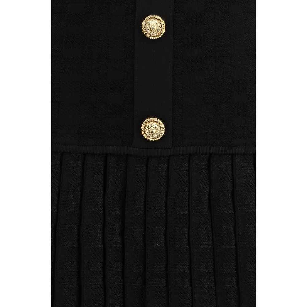 Balmain Black Viscose Cocktail Dress
