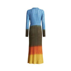 Etro Blue Wool Casual Dress