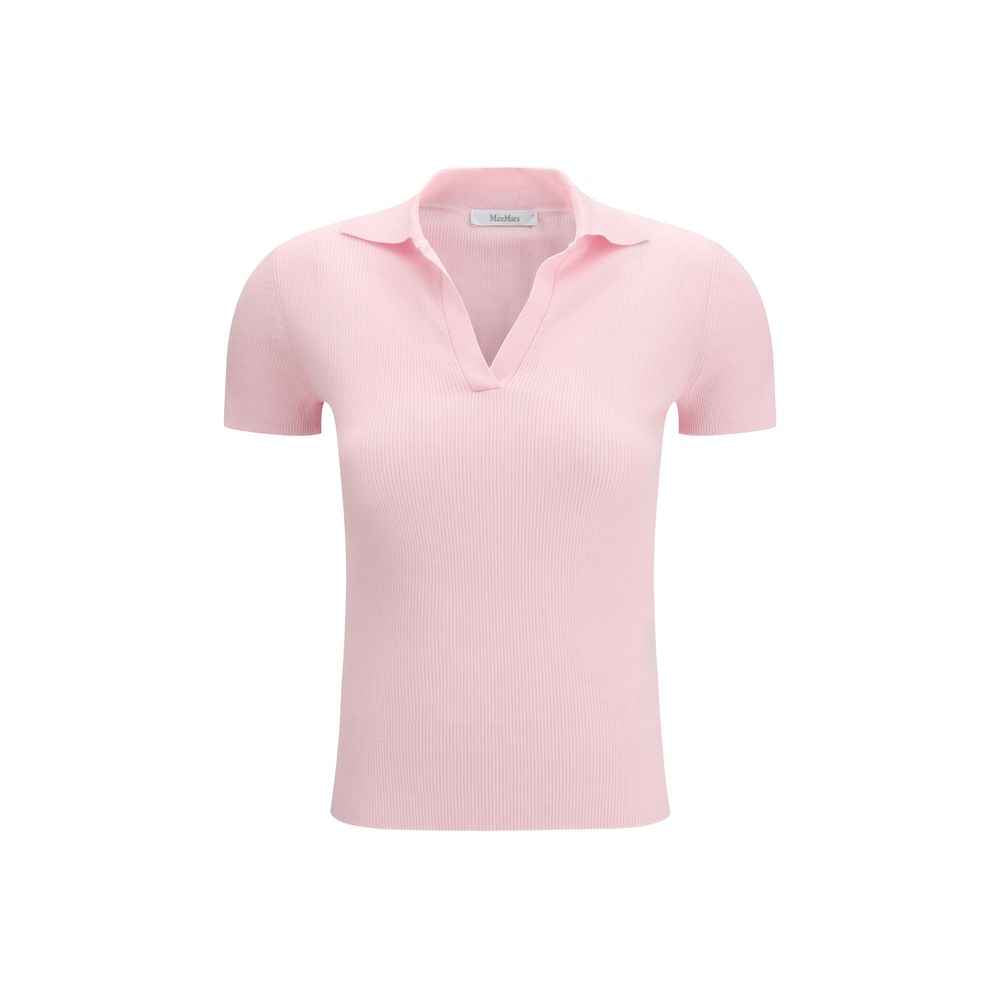 Max Mara Multicolor Fleece Wool Polo Shirt