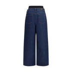 7FOR Blue Cotton Relaxed Fit Jeans