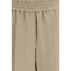 Brunello Cucinelli Beige Viscose Casual Pants