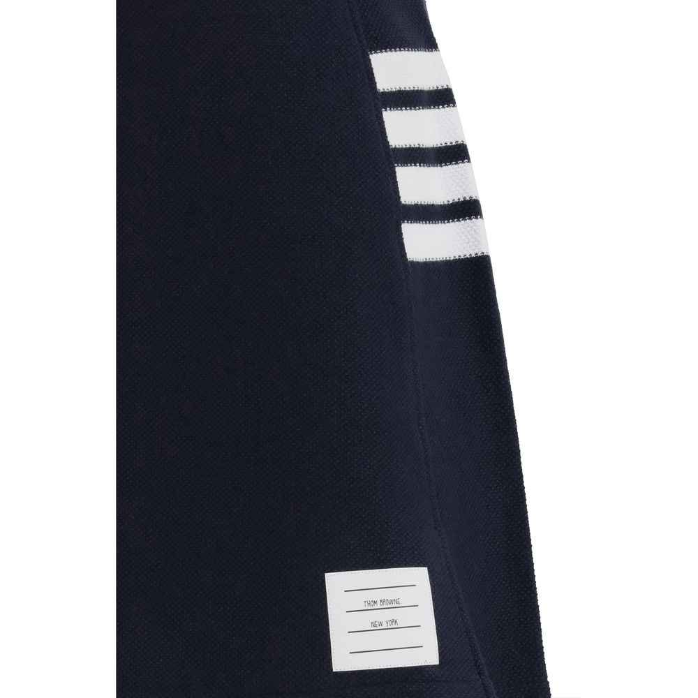 Thom Browne Blue Cotton Mini Skirt