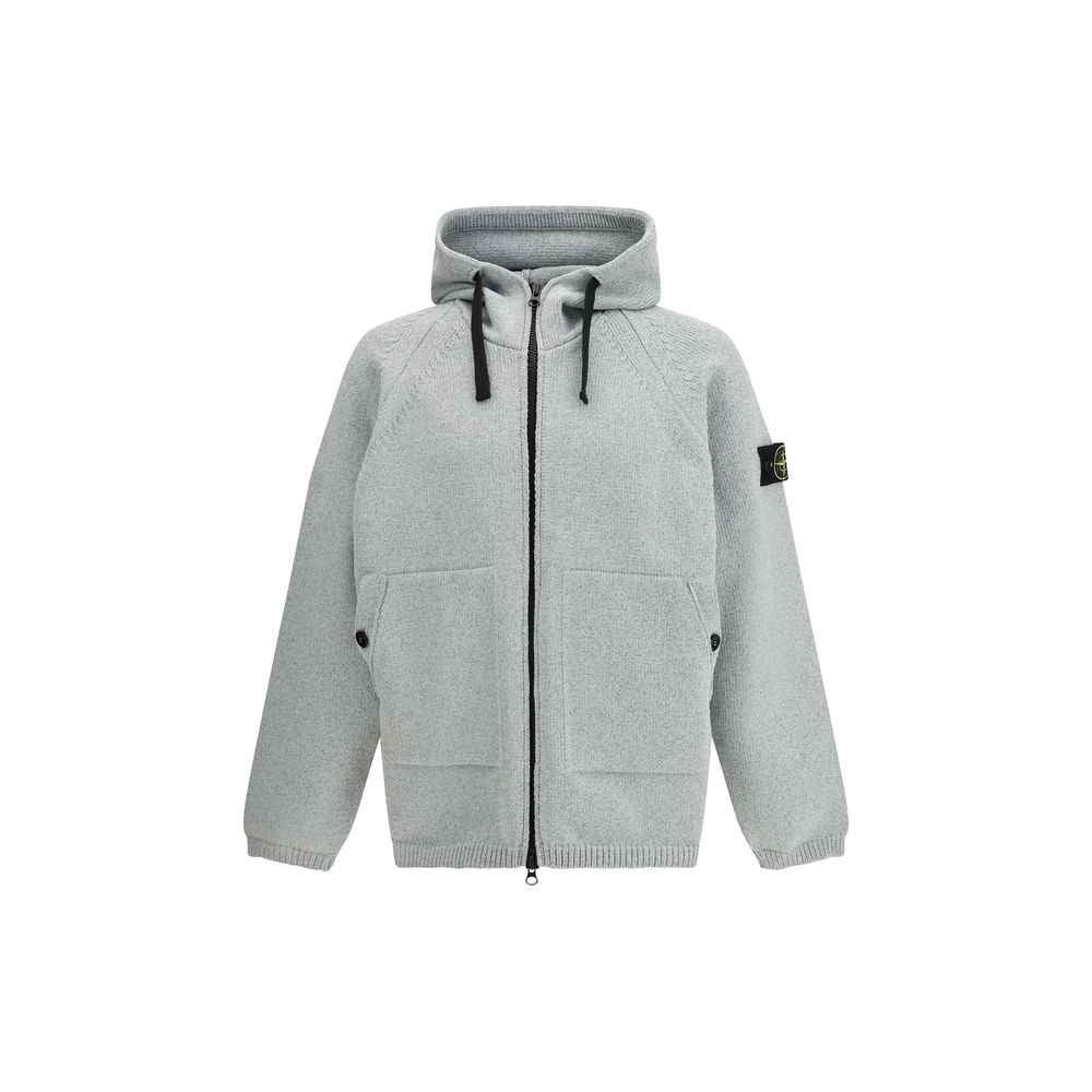 Stone Island Gray Polyester Sweatshirt