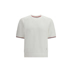Thom Browne White Cotton Sweatshirt