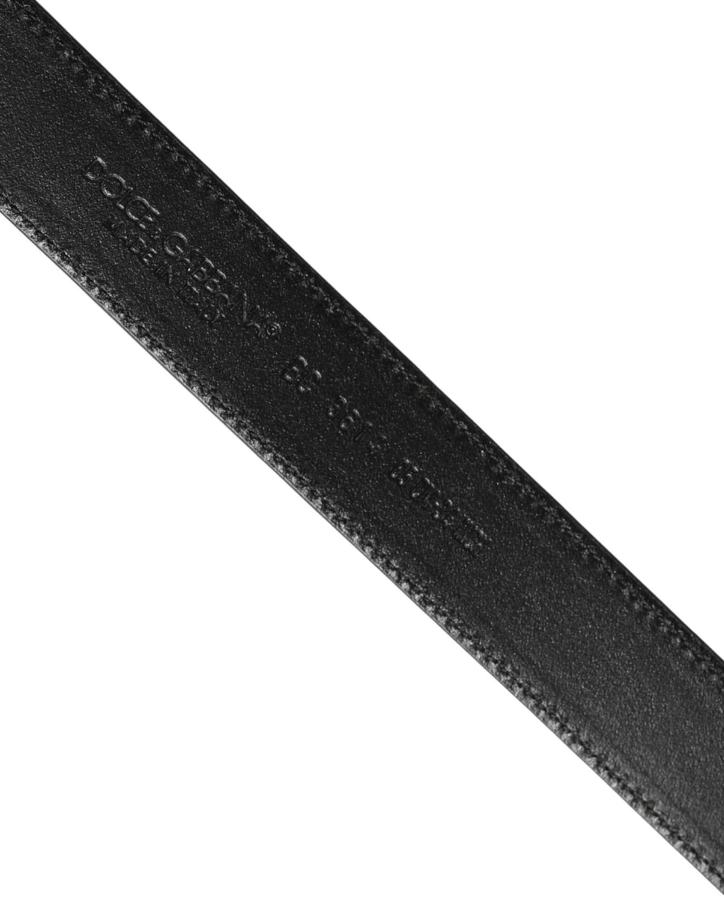 Dolce & Gabbana Men Brown Classic Leather Metal Buckle Belt
