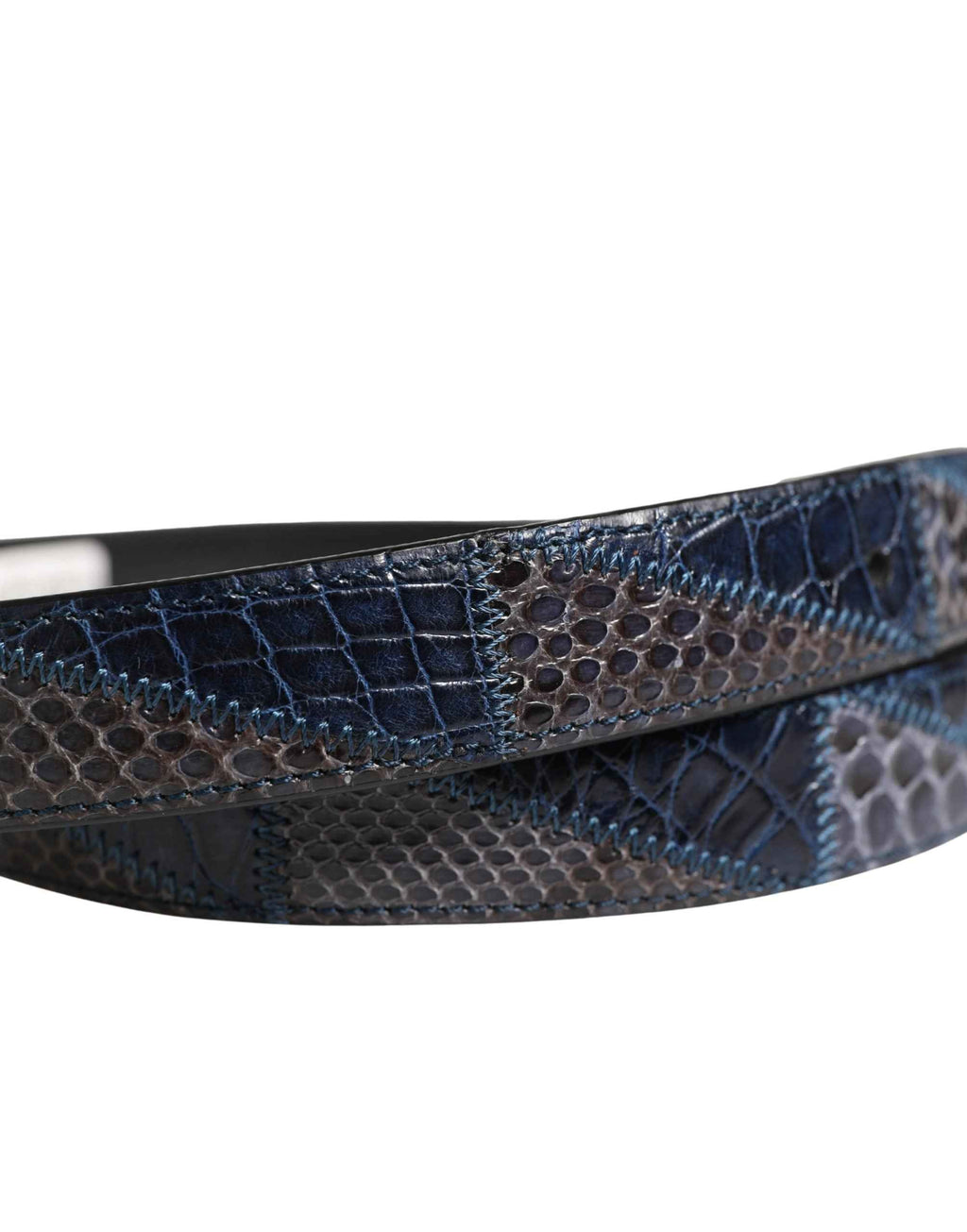 Dolce & Gabbana Men Multicolor Leather Metal Buckle Belt