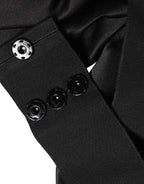 Dolce & Gabbana Black Silk Satin Sash Wide Waist Women Belt