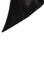 Dolce & Gabbana Black Silk Satin Sash Wide Waist Women Belt