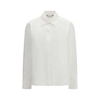 Max Mara White Cotton Dress Shirt