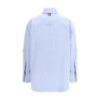 Thom Browne Blue Cotton Shirt