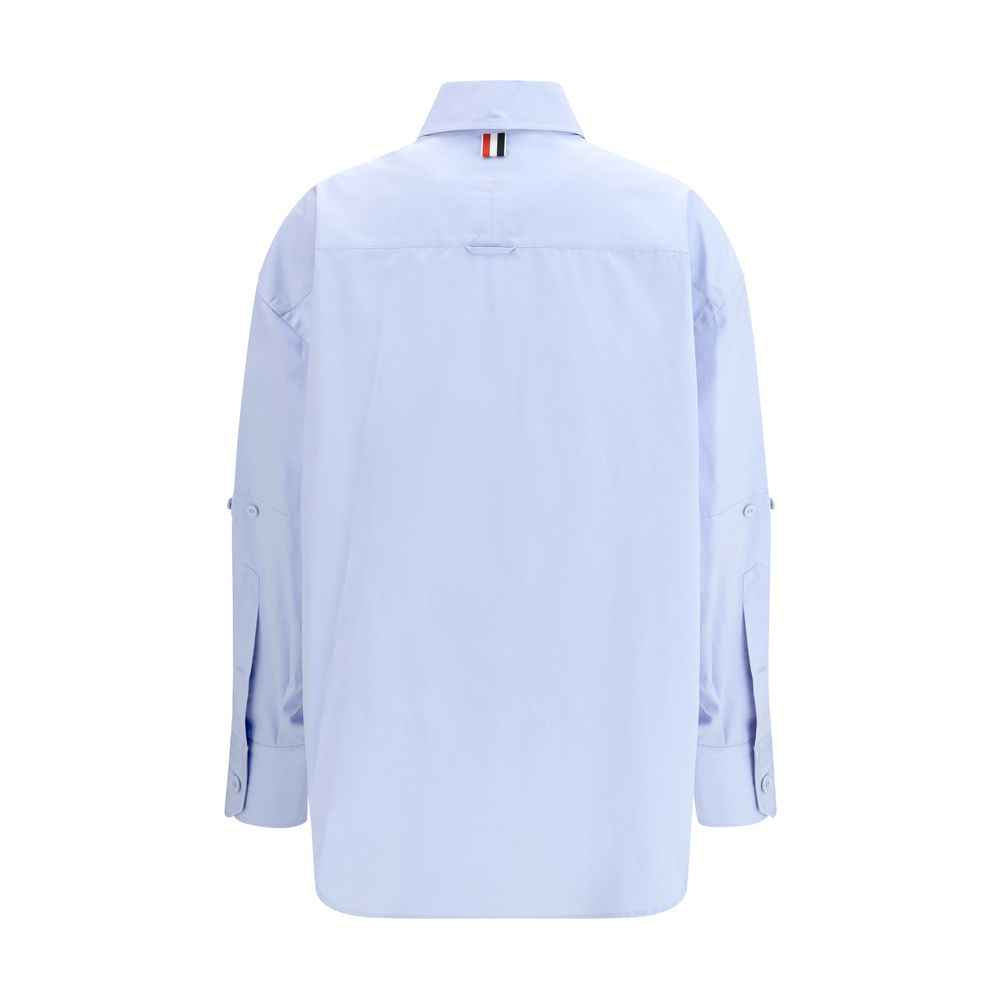 Thom Browne Blue Cotton Shirt