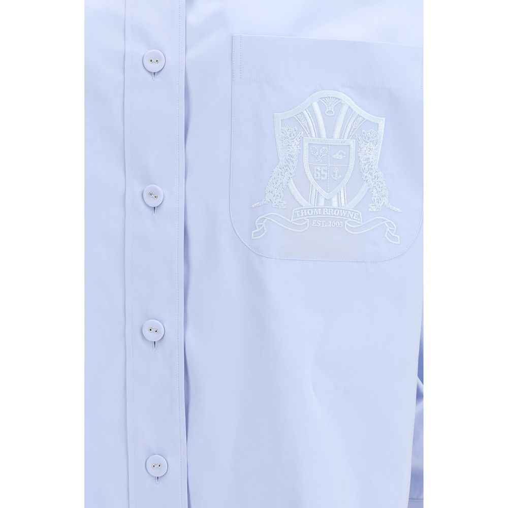 Thom Browne Blue Cotton Shirt