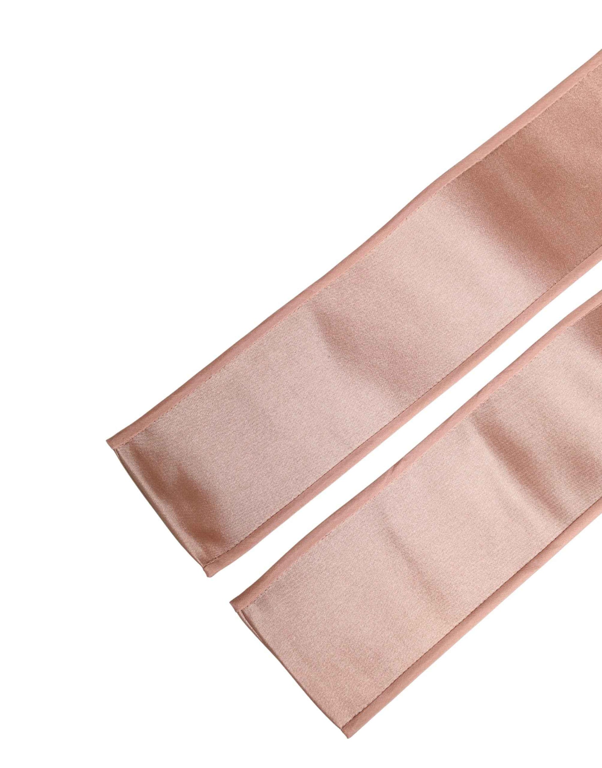 Dolce & Gabbana Light Pink Silk Satin Waist Women Cintura Belt