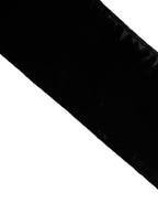 Dolce & Gabbana Black Viscose Satin Waist Women Cintura Belt