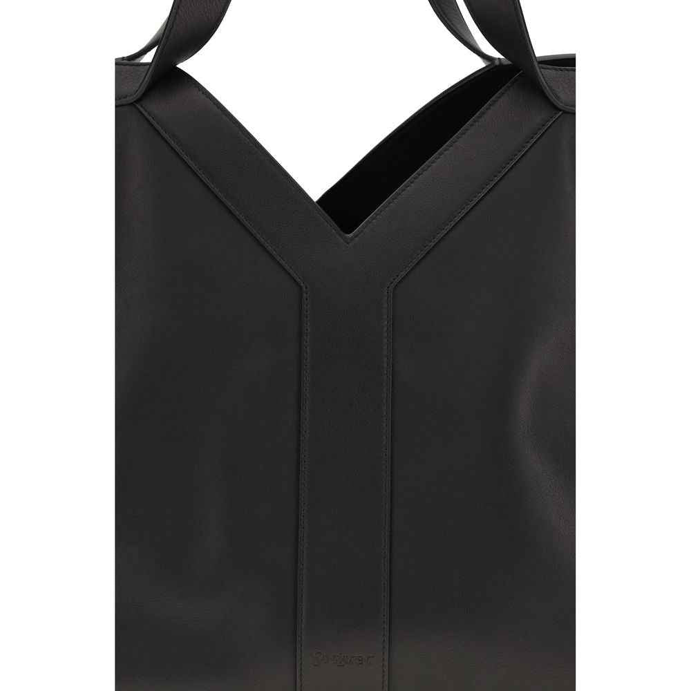 Saint Laurent Black Calf Leather Bos Taurus Shoulder Bag