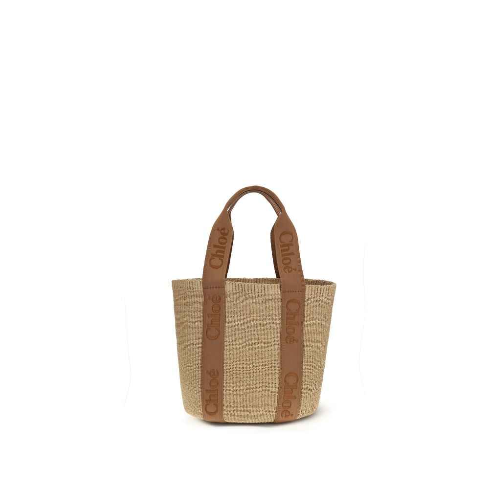 Chloé Beige Raffia Handbag