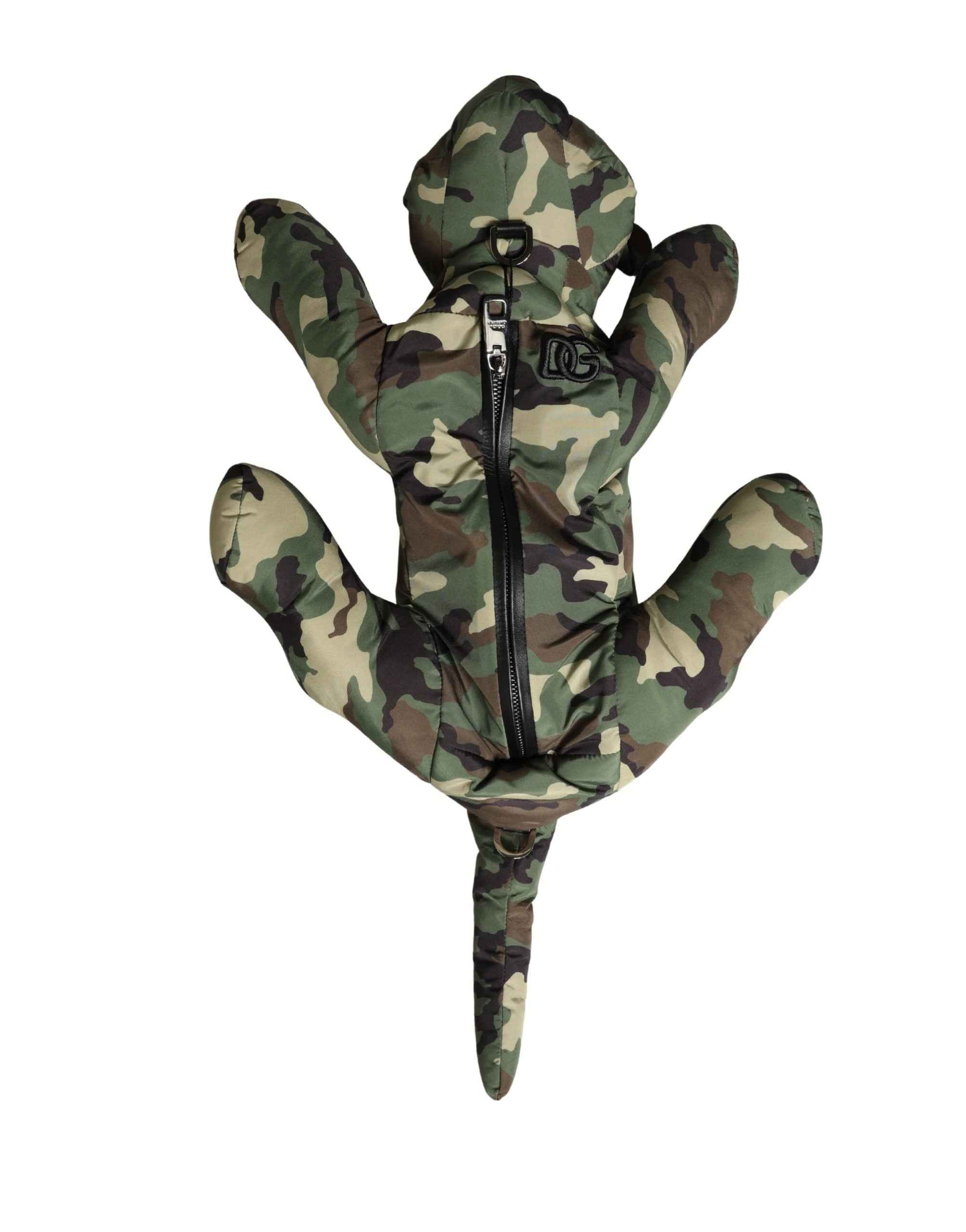 Dolce & Gabbana Multicolor Camouflage Animal Silhouette Waist Borse Bag