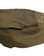 Ermanno Scervino Army Green Cotton Round Buckle Waist Belt