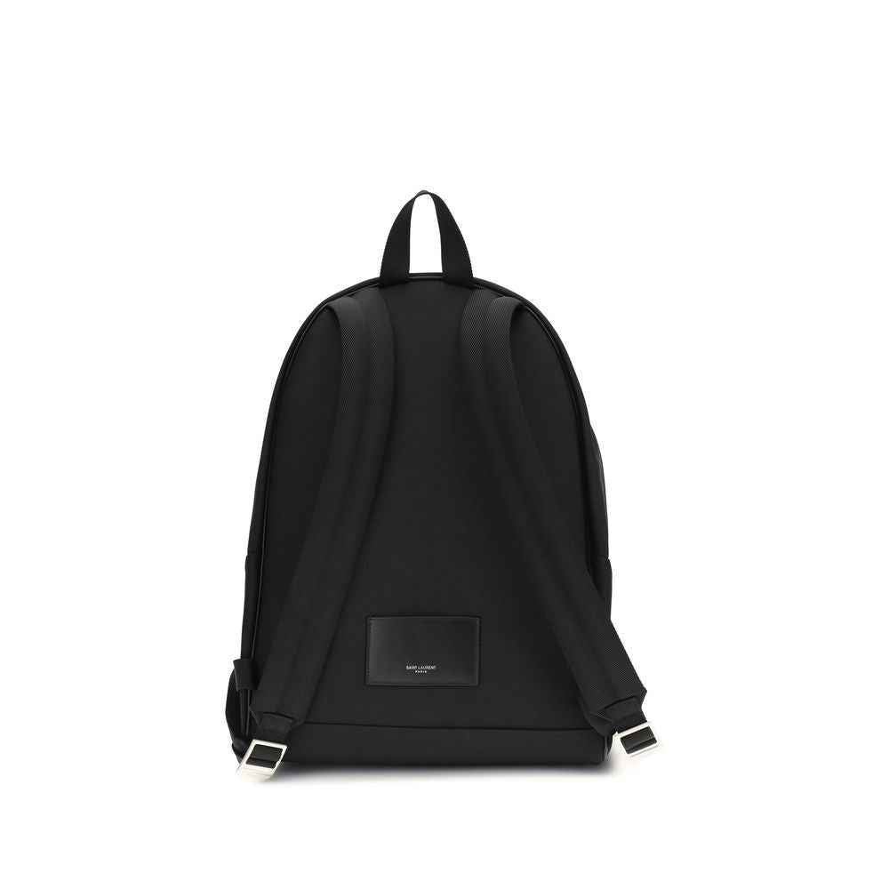 Saint Laurent Black Fabric Backpack