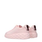 Jimmy Choo Pink Fabric Platform Sneakers