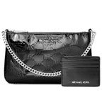 Michael Kors Black Canvas Clutch Bag