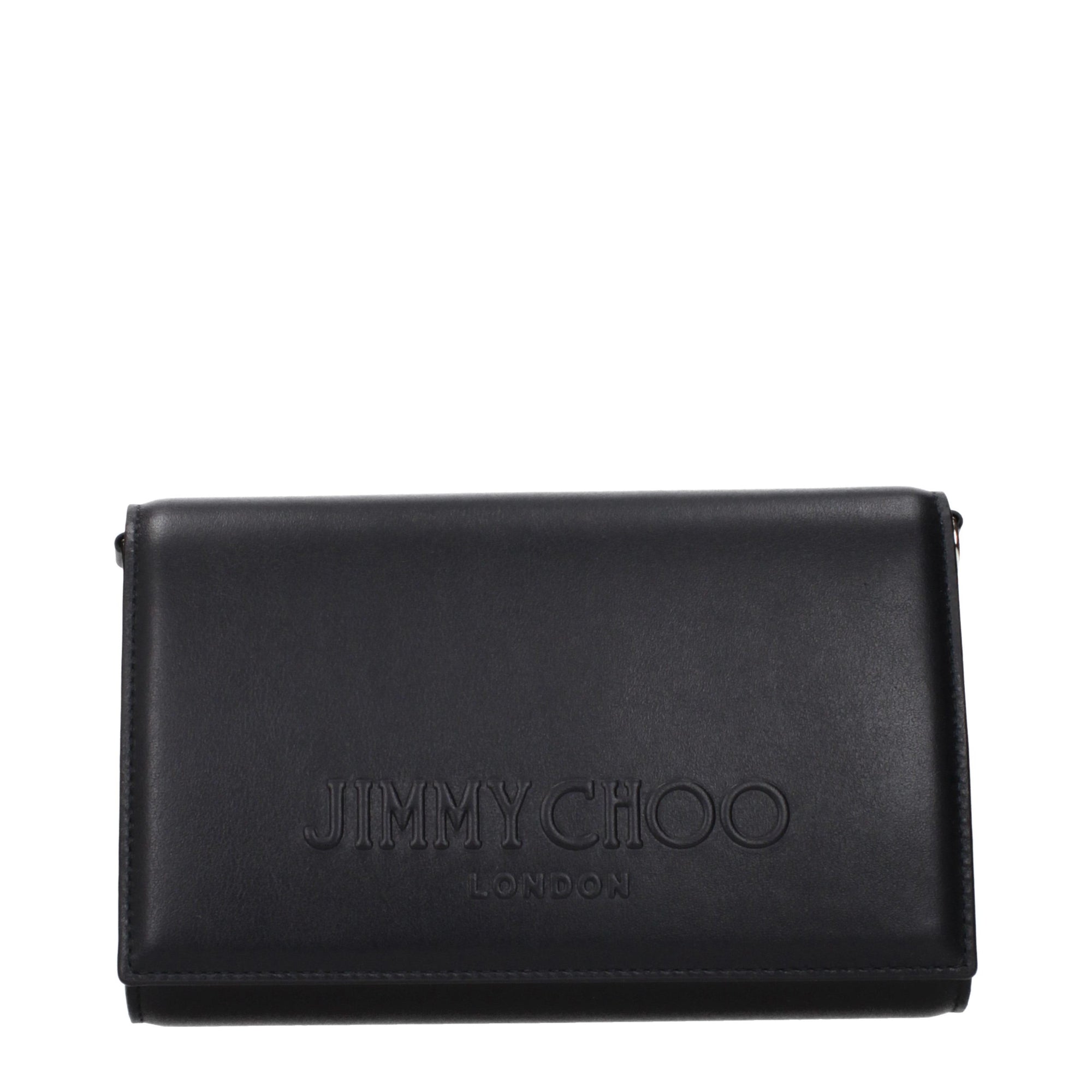 Jimmy Choo Black Leather Clutch Bag