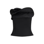 Magda Butrym Black Wool Tank Tops